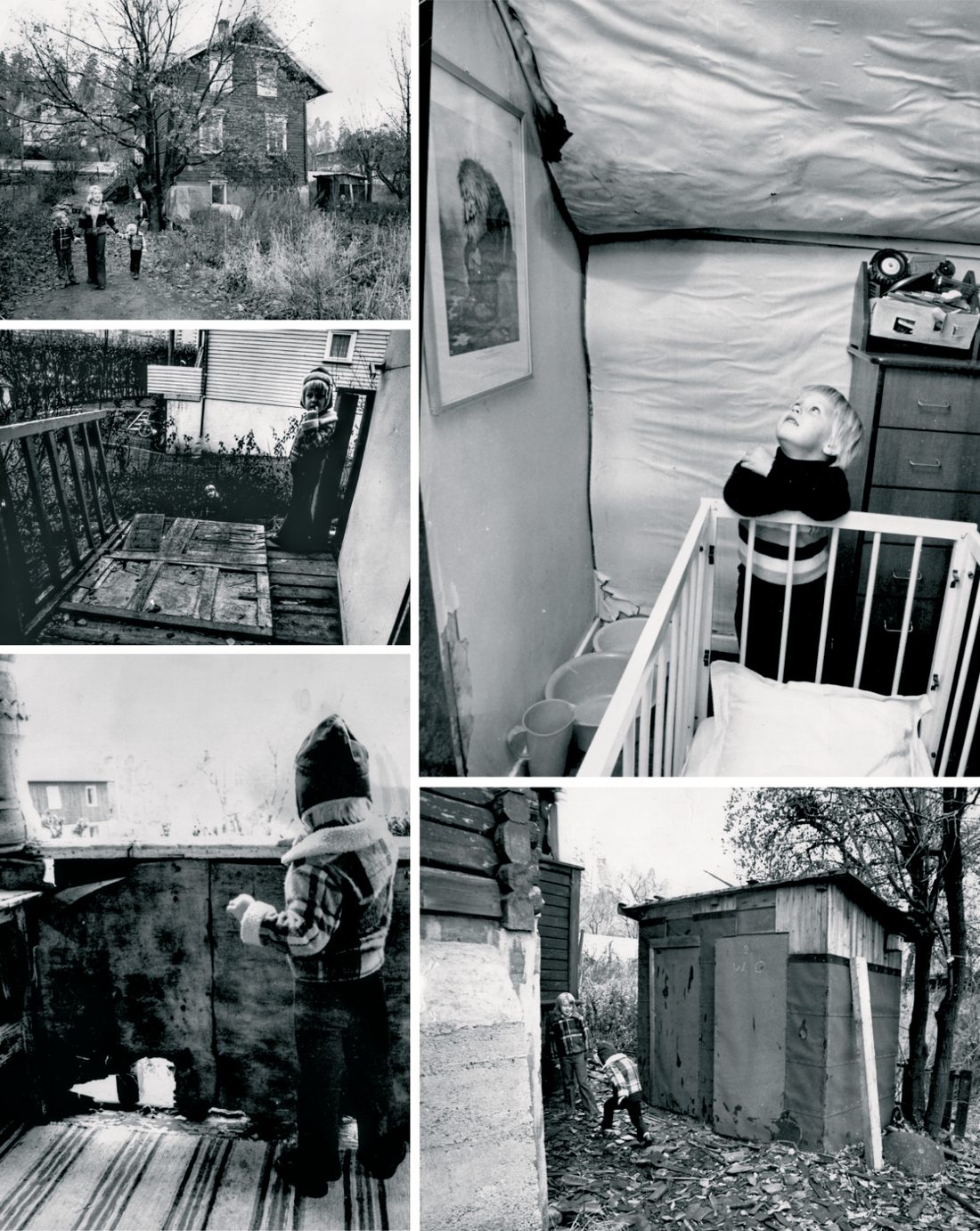 My first childhood home, later deemed unfit for habitation. Private photographs.